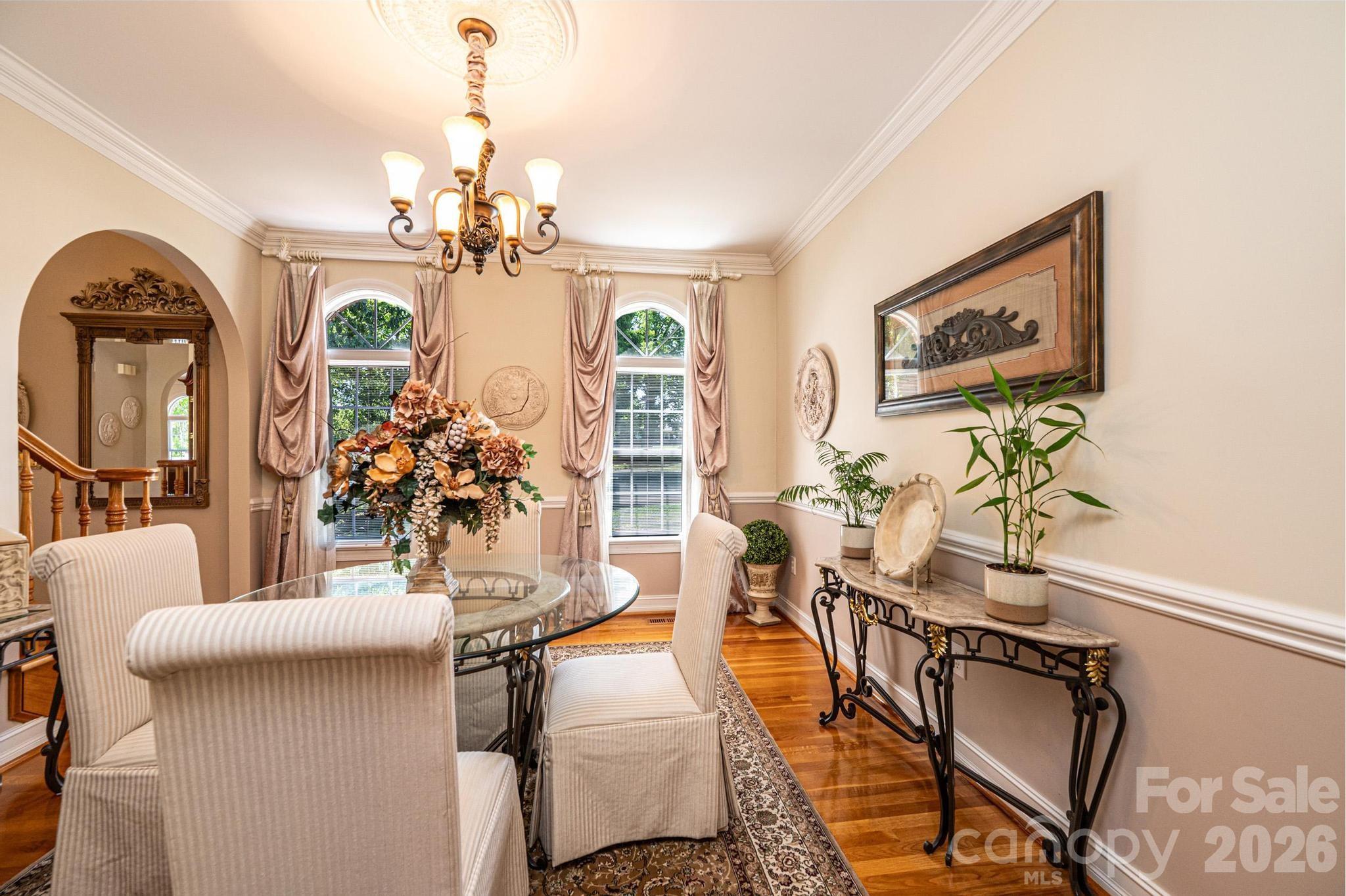 3788 Grace Chapel Road Granite Falls, NC 28630 - Photo 5 of 48 a dining room with furniture and chandelier