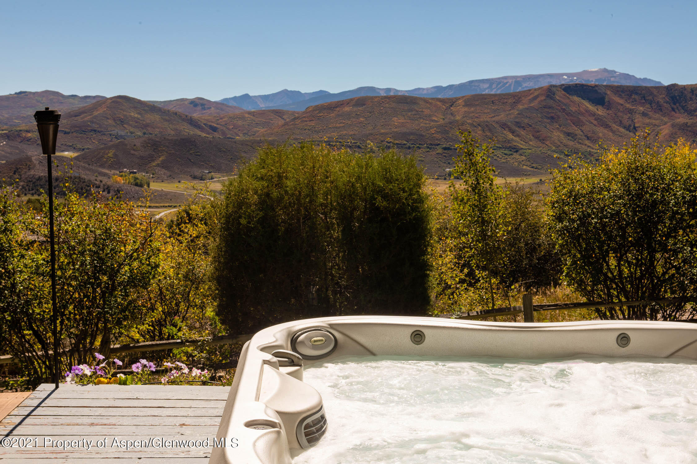 322 Light Hill Road Snowmass, CO 81654 - Photo 16 of 36 Hot Tub View