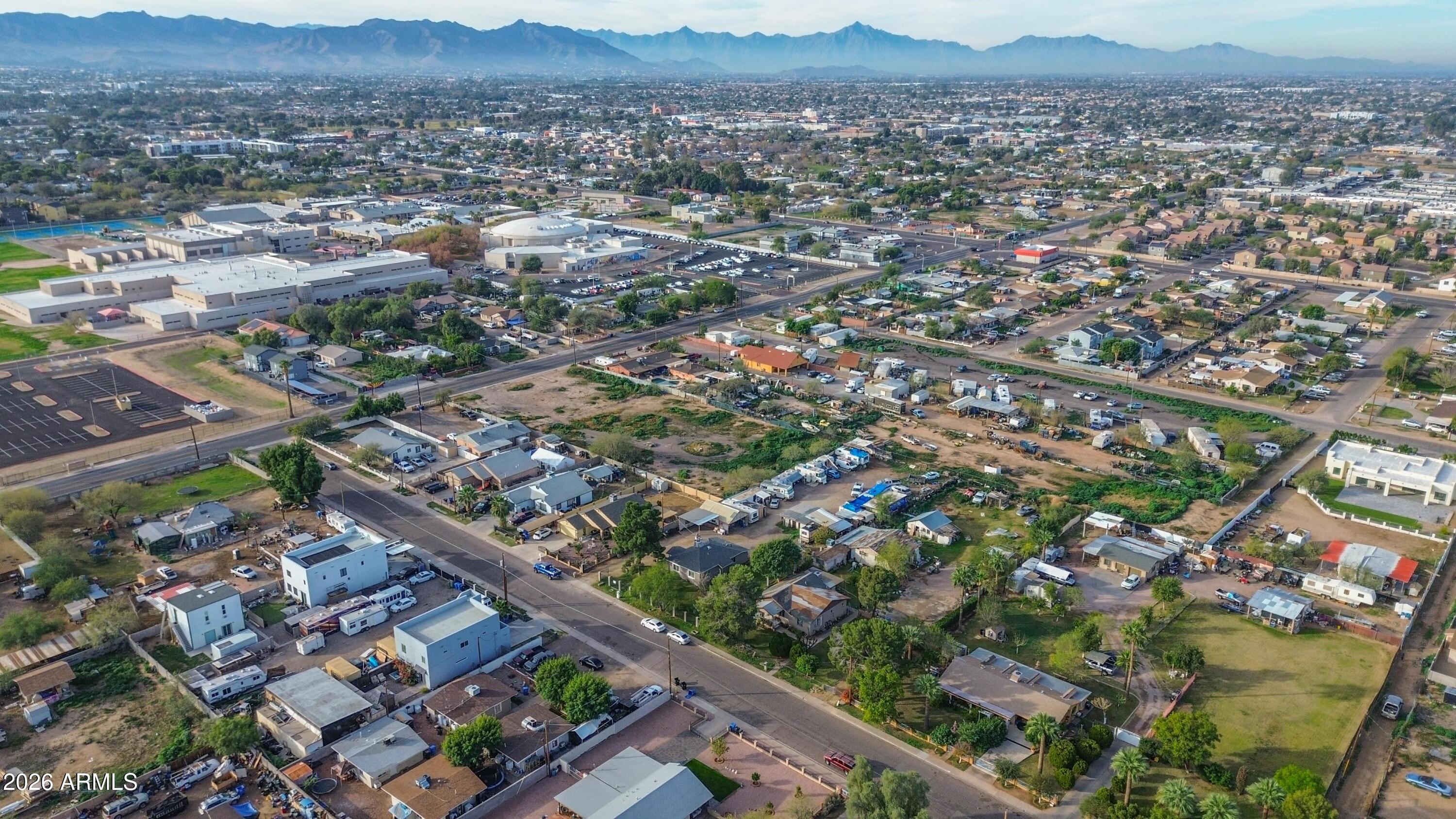 832 East Roeser Road Phoenix, AZ 85040 - Photo 11 of 47 an aerial view of residential house and outdoor space