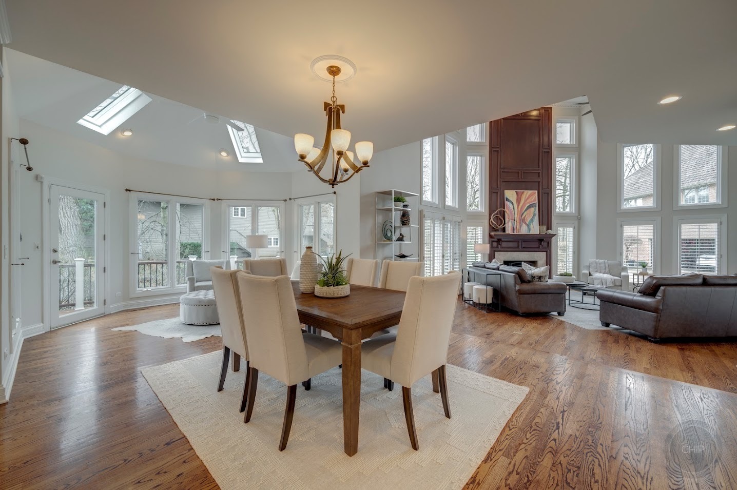 208 Crooked Tree Court Naperville, IL 60565 - Photo 18 of 97 a view of a dining room with furniture window and wooden floor