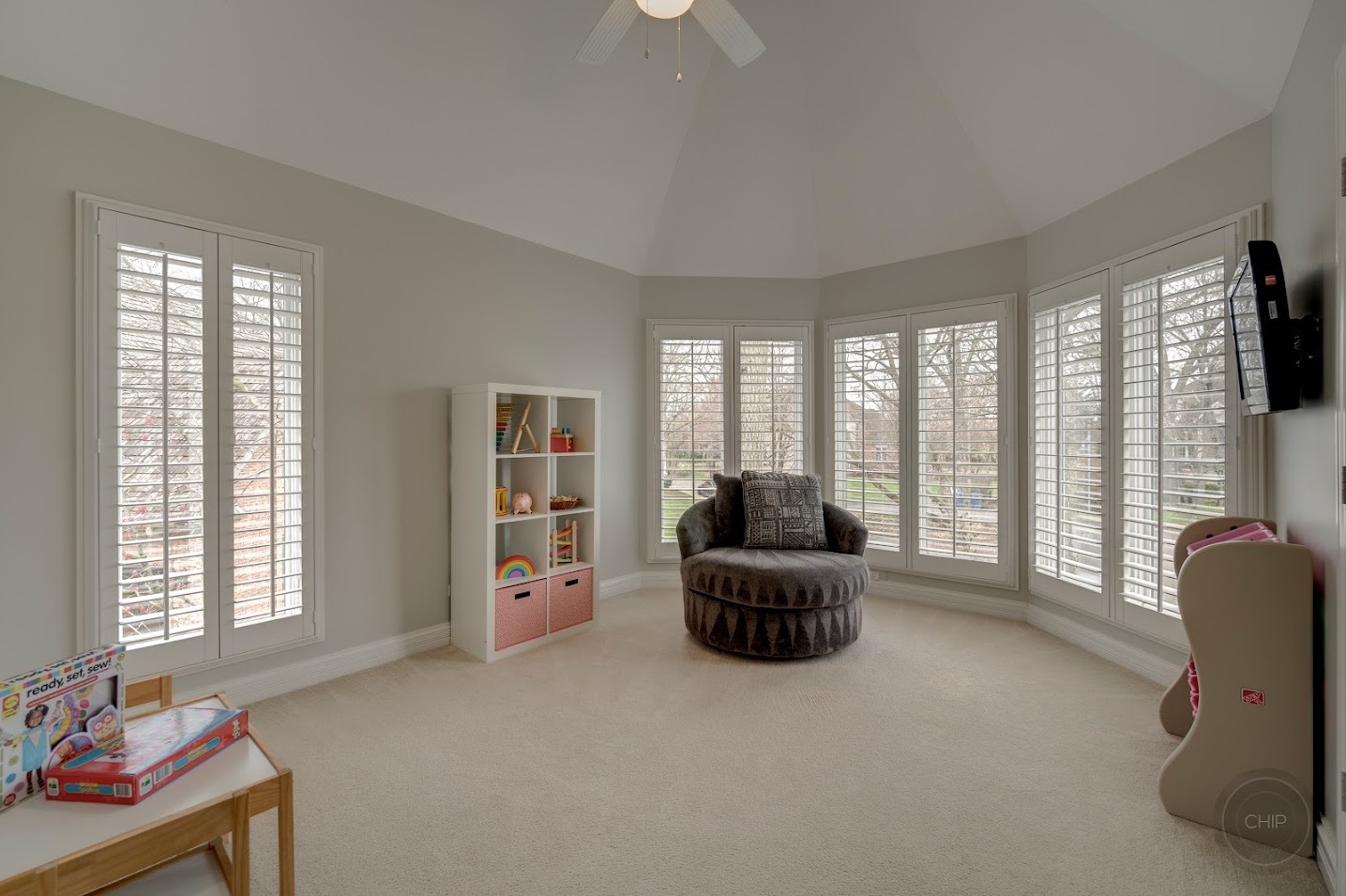 208 Crooked Tree Court Naperville, IL 60565 - Photo 47 of 97 a living room with furniture and large windows