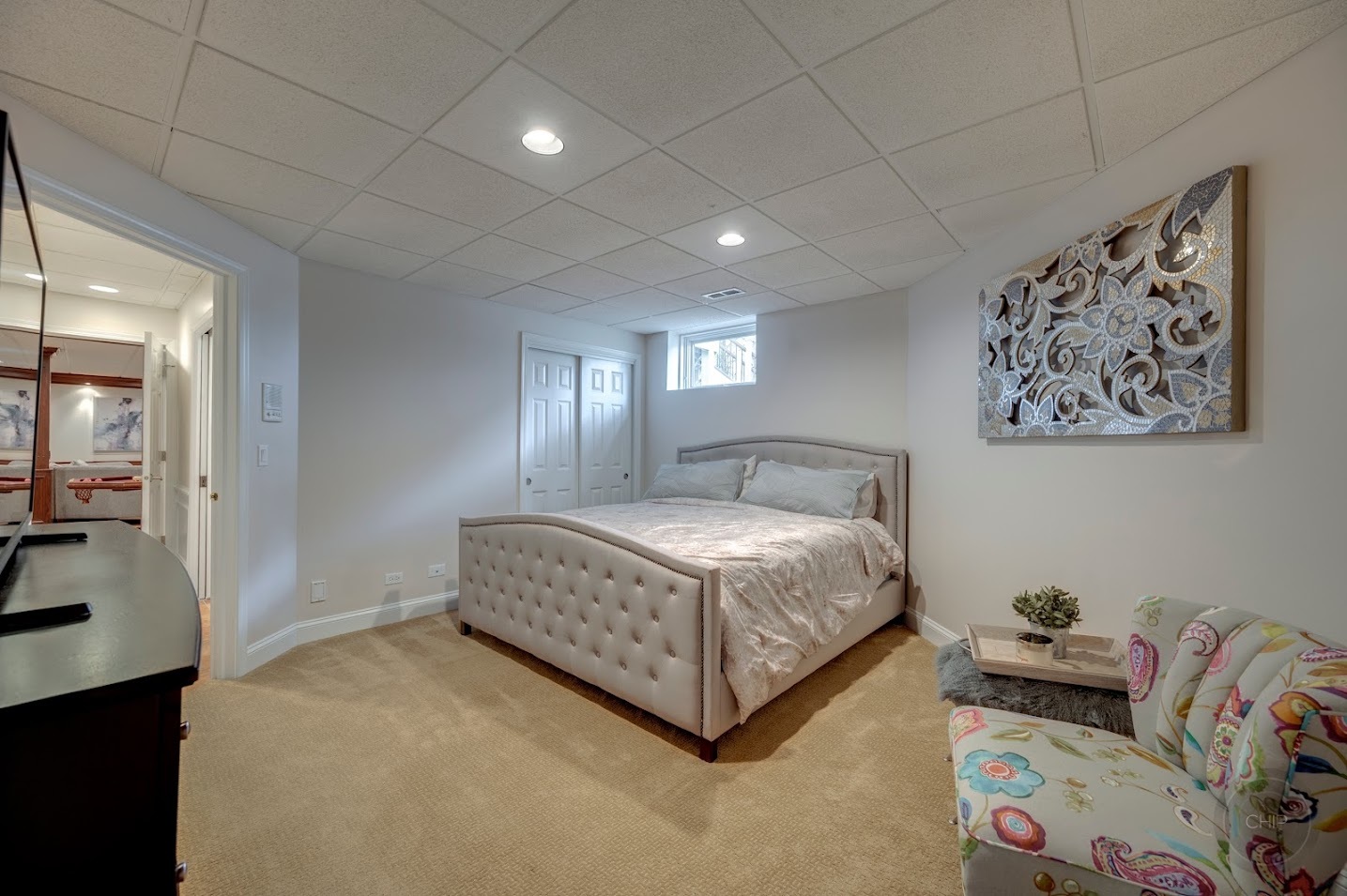 208 Crooked Tree Court Naperville, IL 60565 - Photo 70 of 97 a bedroom with a bed and a painting on the wall