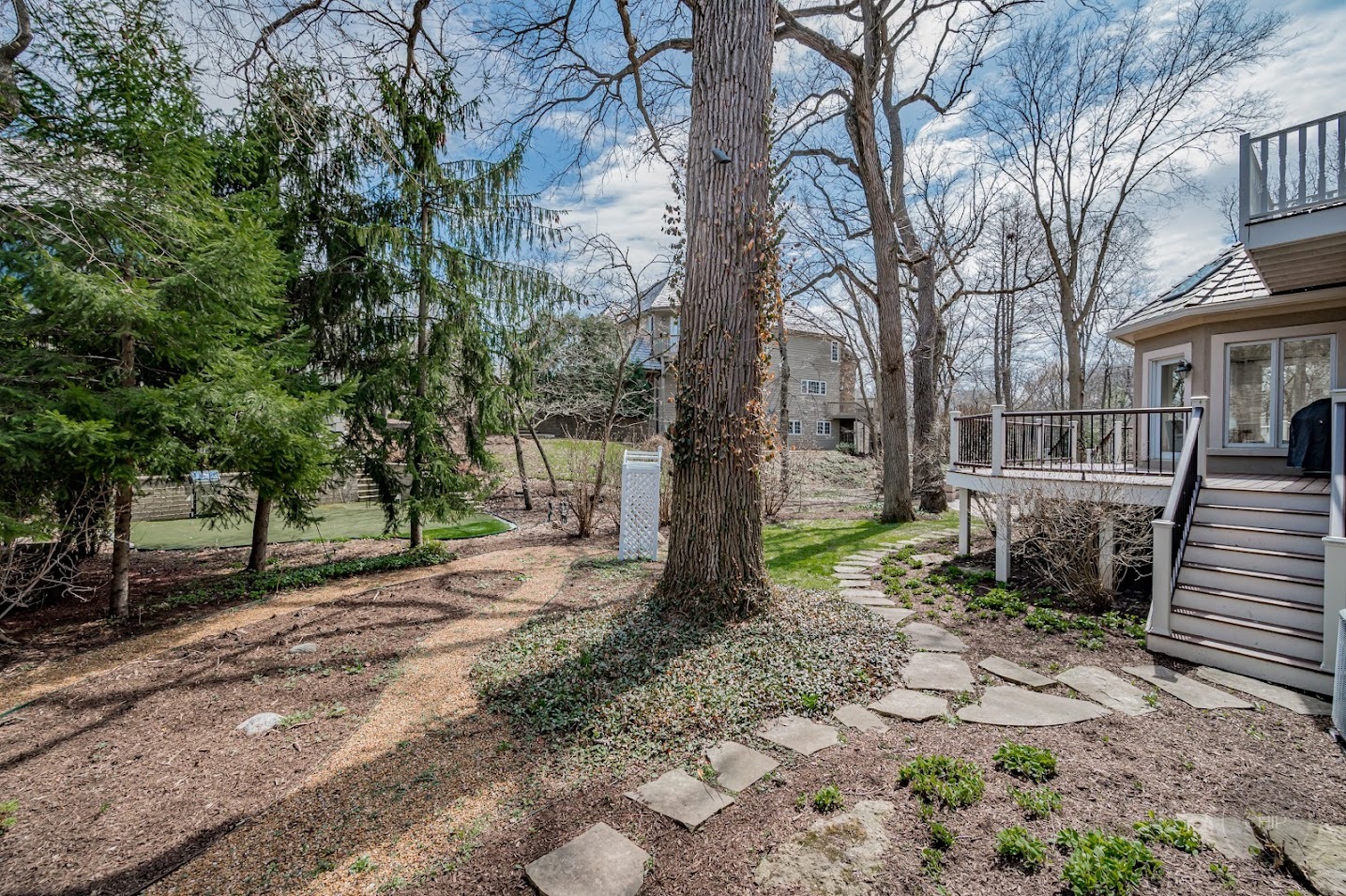 208 Crooked Tree Court Naperville, IL 60565 - Photo 79 of 97 a backyard of a house with lots of green space