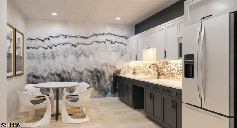 2003 Morris Avenue, Unit 305 Union, NJ 07083 - Photo 9 of 15 a bathroom with a granite countertop sink a mirror and a shower