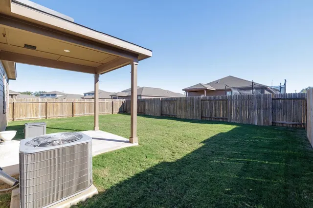 a backyard of a house