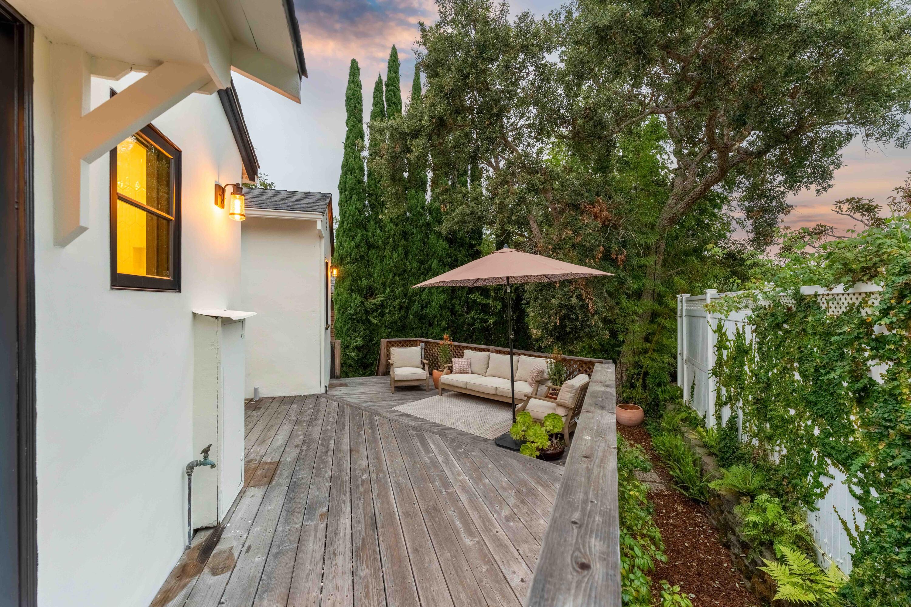329 Arden Road Santa Barbara, CA 93105 - Photo 31 of 46 Twilight back yard - 329 Arden Road