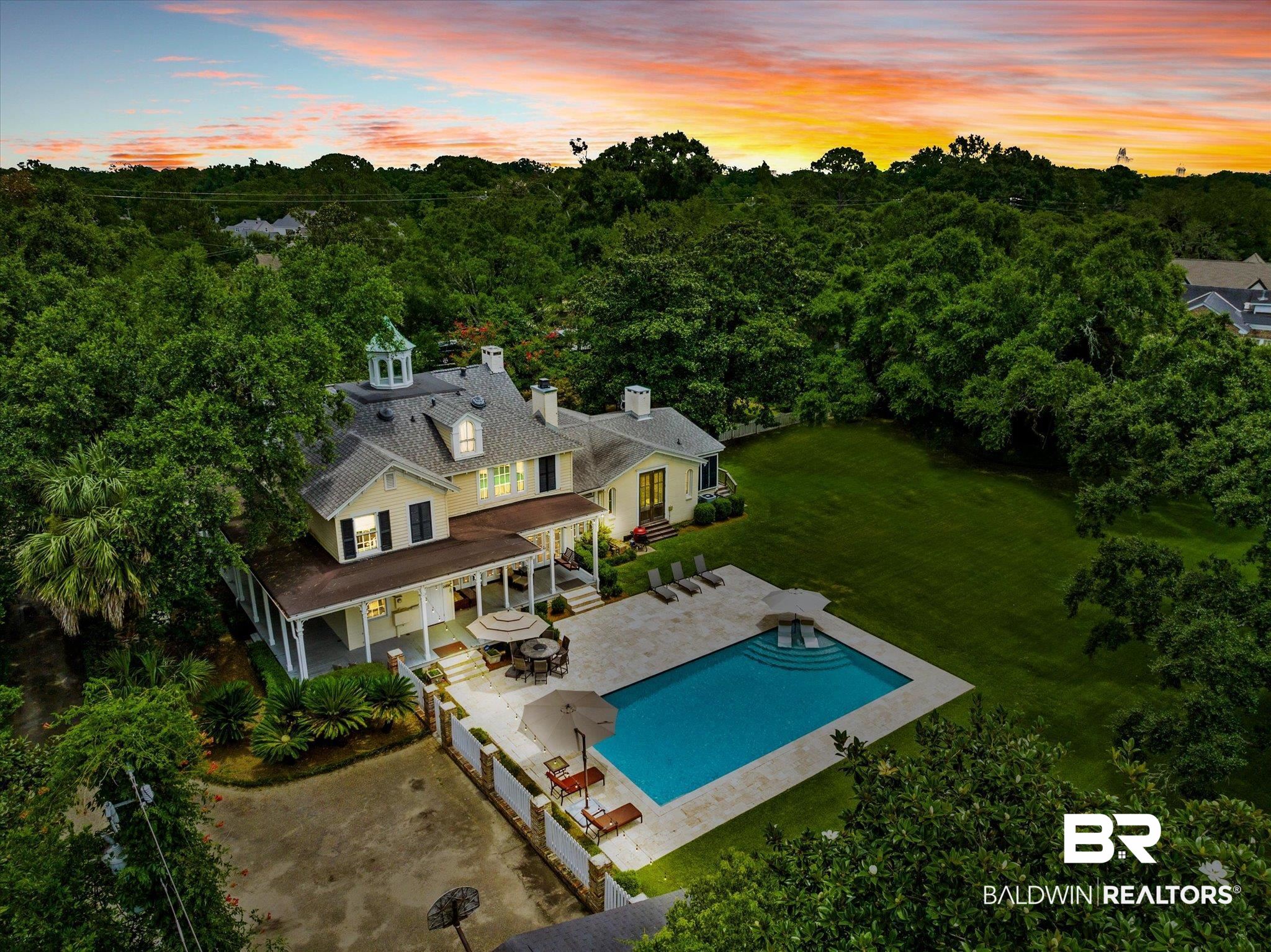 2205 Spring Hill Avenue Mobile, AL 36607 - Photo 2 of 59 View of aerial view at dusk