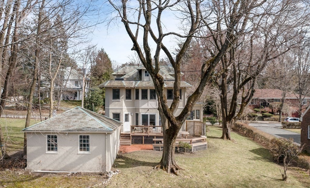 27 Nobscot Road Newton, MA 02459 - Photo 19 of 25 a front view of a house with a yard