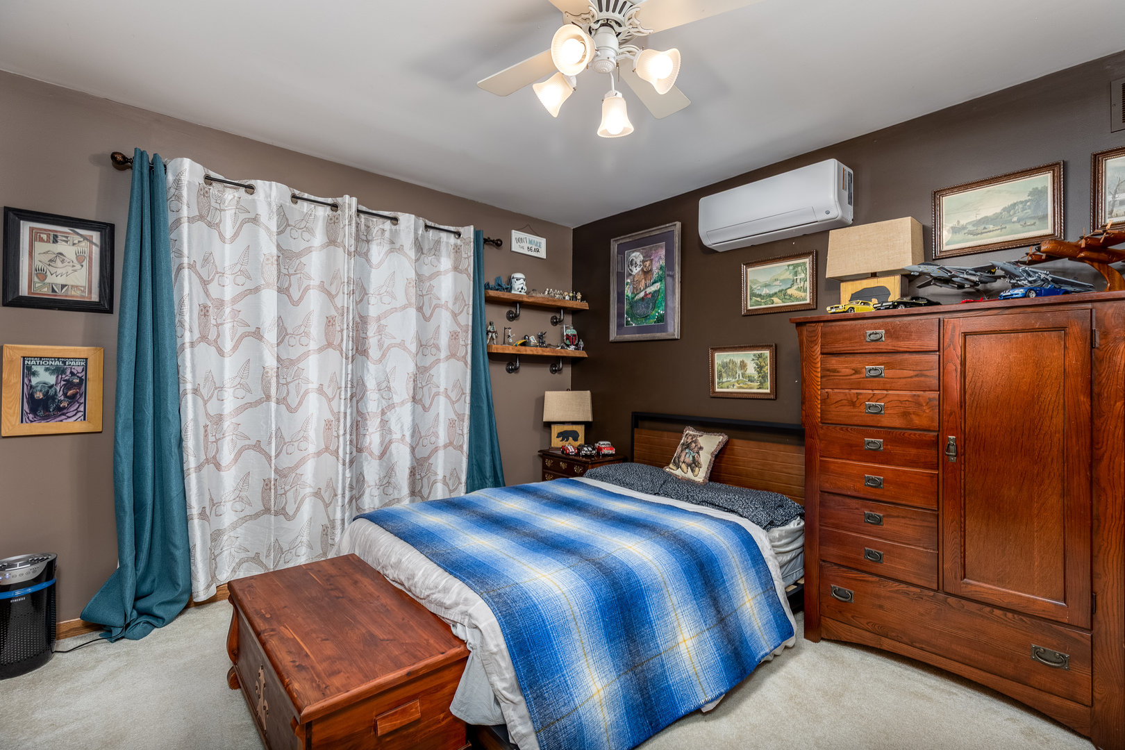 2115 East 875th Road Tonica, IL 61370 - Photo 16 of 33 a bedroom with a bed and a tv