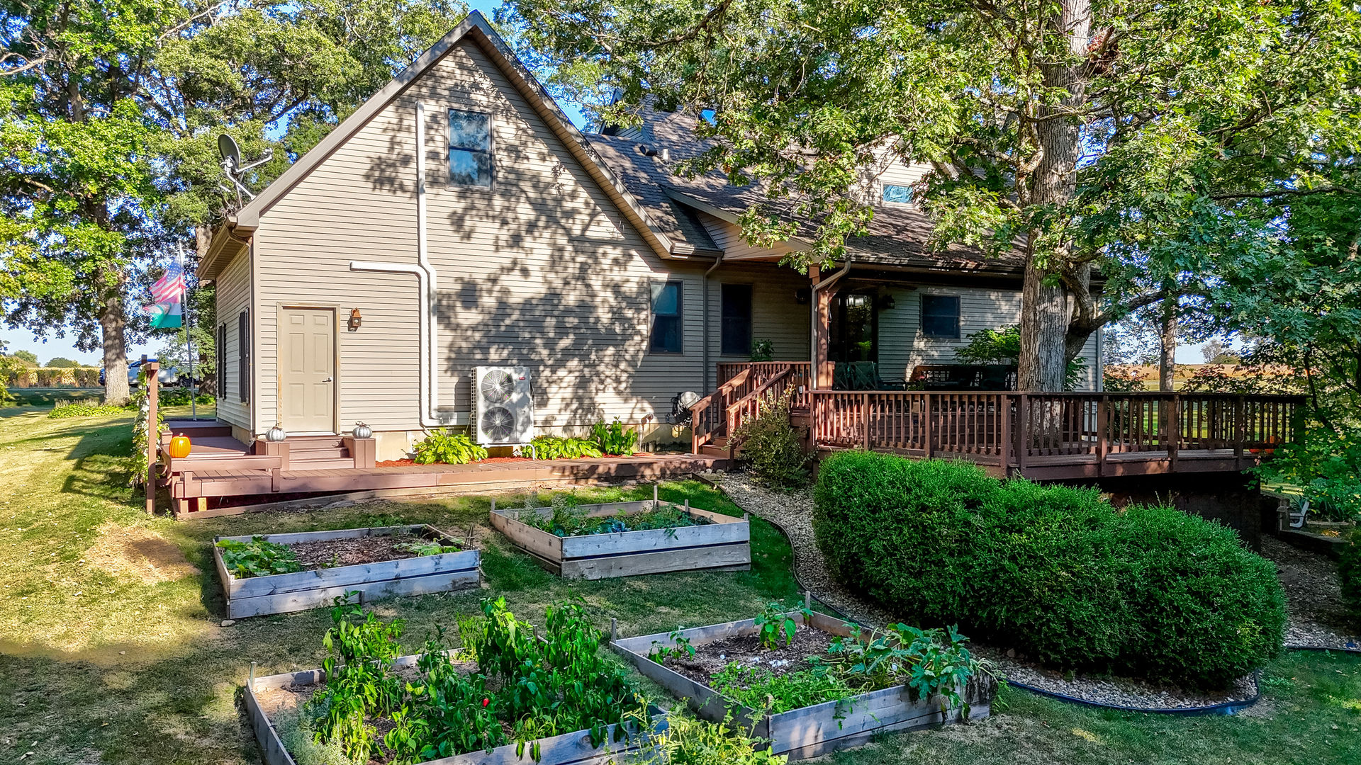 2115 East 875th Road Tonica, IL 61370 - Photo 23 of 33 a front view of house with yard and outdoor seating