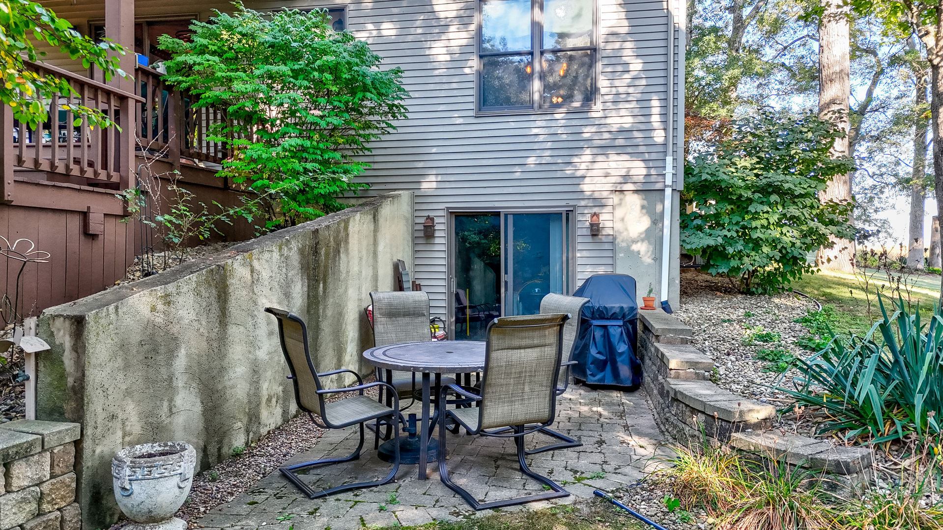 2115 East 875th Road Tonica, IL 61370 - Photo 30 of 33 a view of backyard with outdoor seating and plants