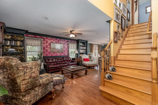 a outdoor living space with patio furniture