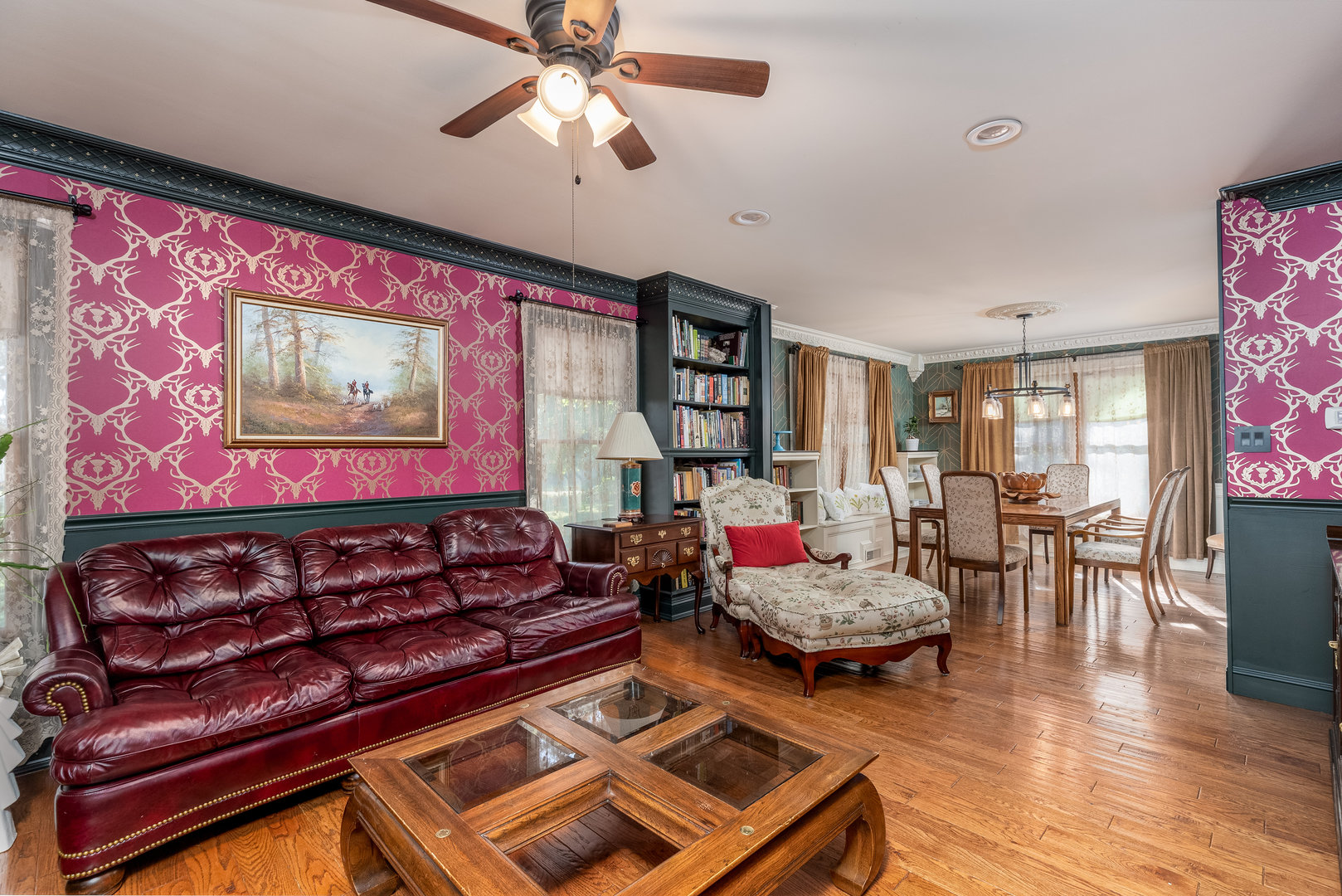 2115 East 875th Road Tonica, IL 61370 - Photo 5 of 33 a living room with furniture and wooden floor