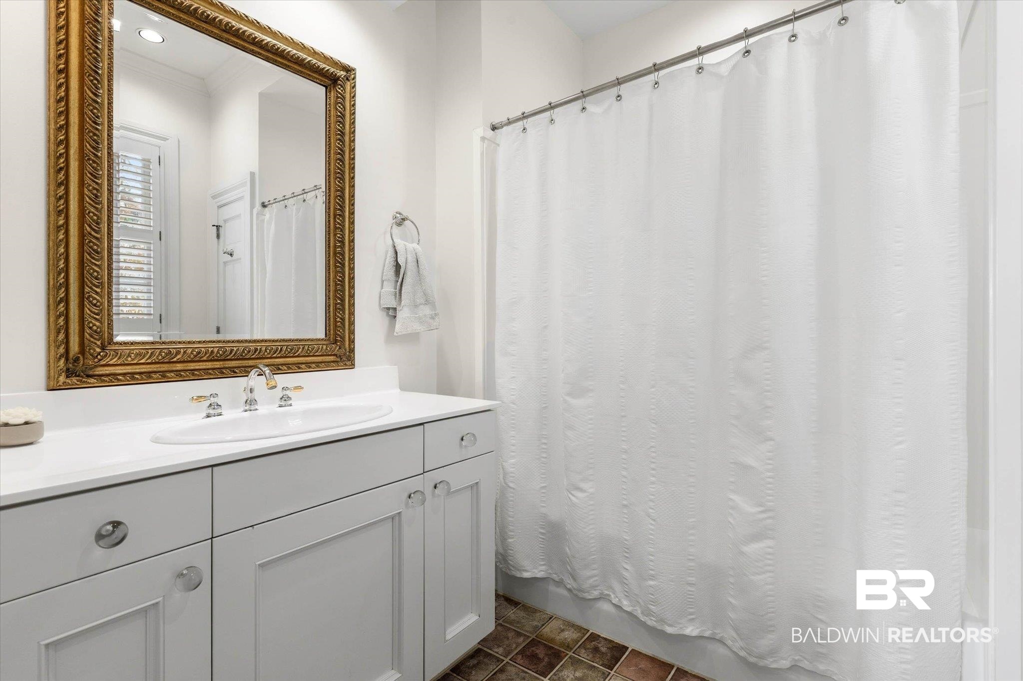 3500 Higgins Road Mobile, AL 36619 - Photo 26 of 54 Bathroom featuring vanity and a shower with shower curtain