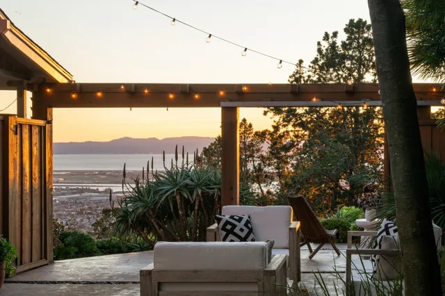 a view of a ocean from a terrace