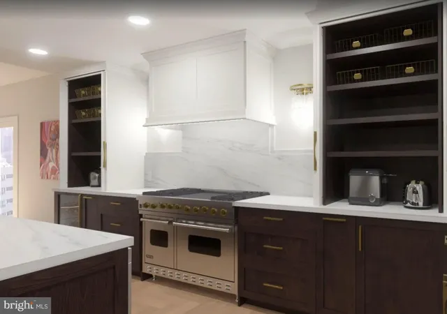 a view of a city with tall buildings