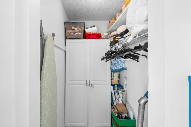 a close view of water heater room