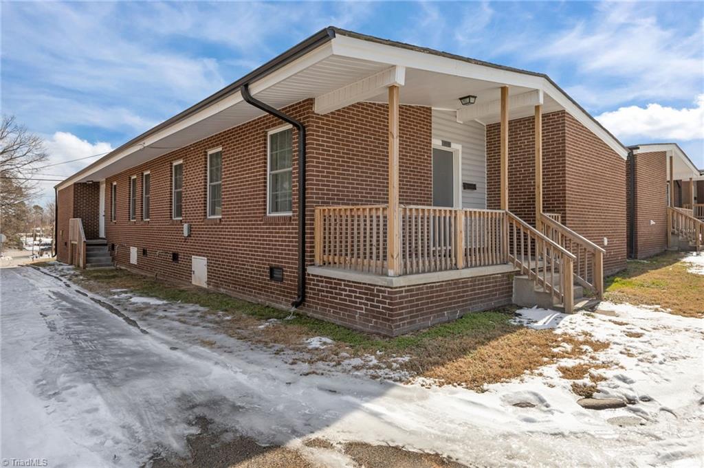 513 Saunders Place, Unit A & B High Point, NC 27260 - Photo 24 of 33 Another view of the driveway to the backyard-513 Saunders Place.