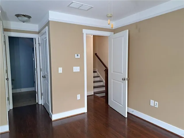 wooden floor in an empty room