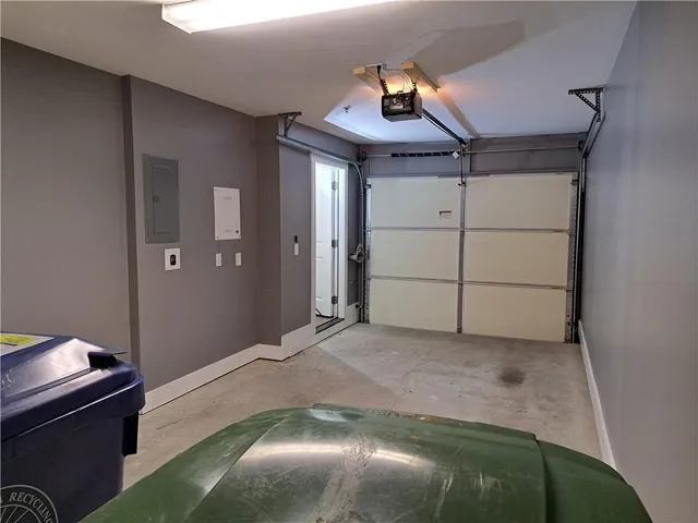 a view of a garage