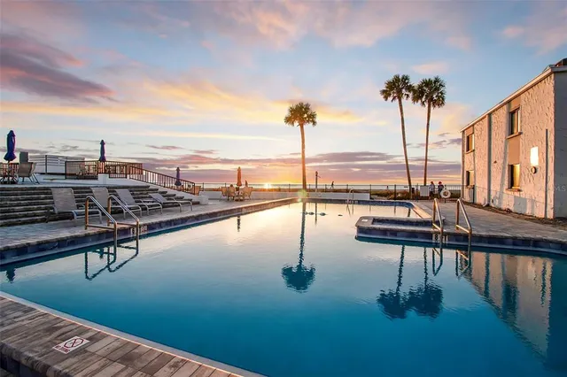 a view of a lake with a ocean view