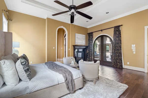 a view of water heater room with a large window