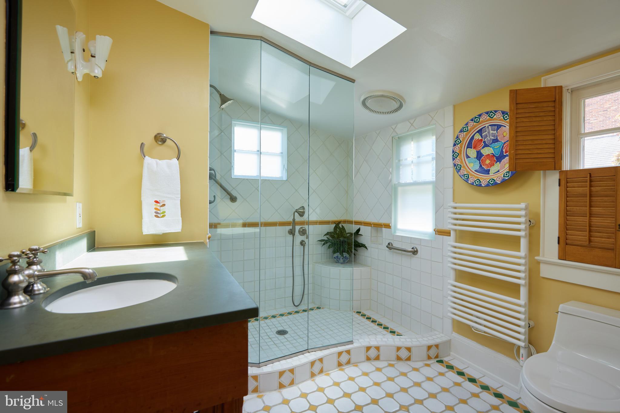 4236 River Road Northwest Washington, DC 20016 - Photo 39 of 44 a bathroom with a sink a toilet and shower