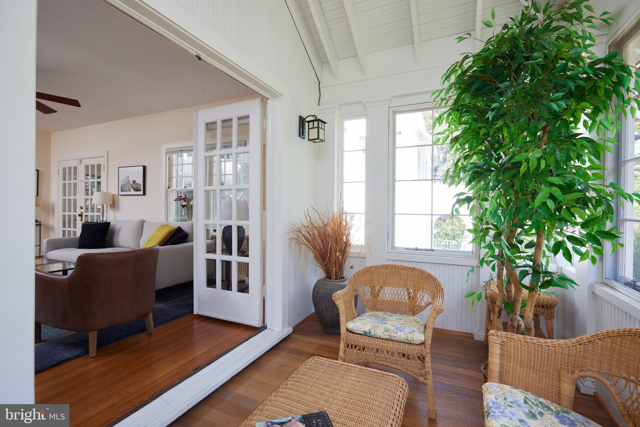 4236 River Road Northwest Washington, DC 20016 - Photo 10 of 44 a living room with furniture and a potted plant
