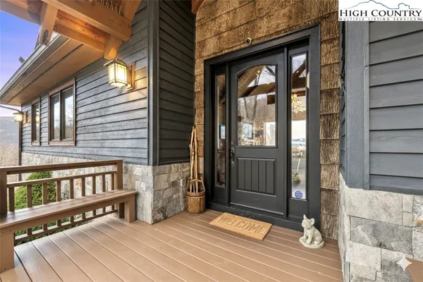 a view of front door of house