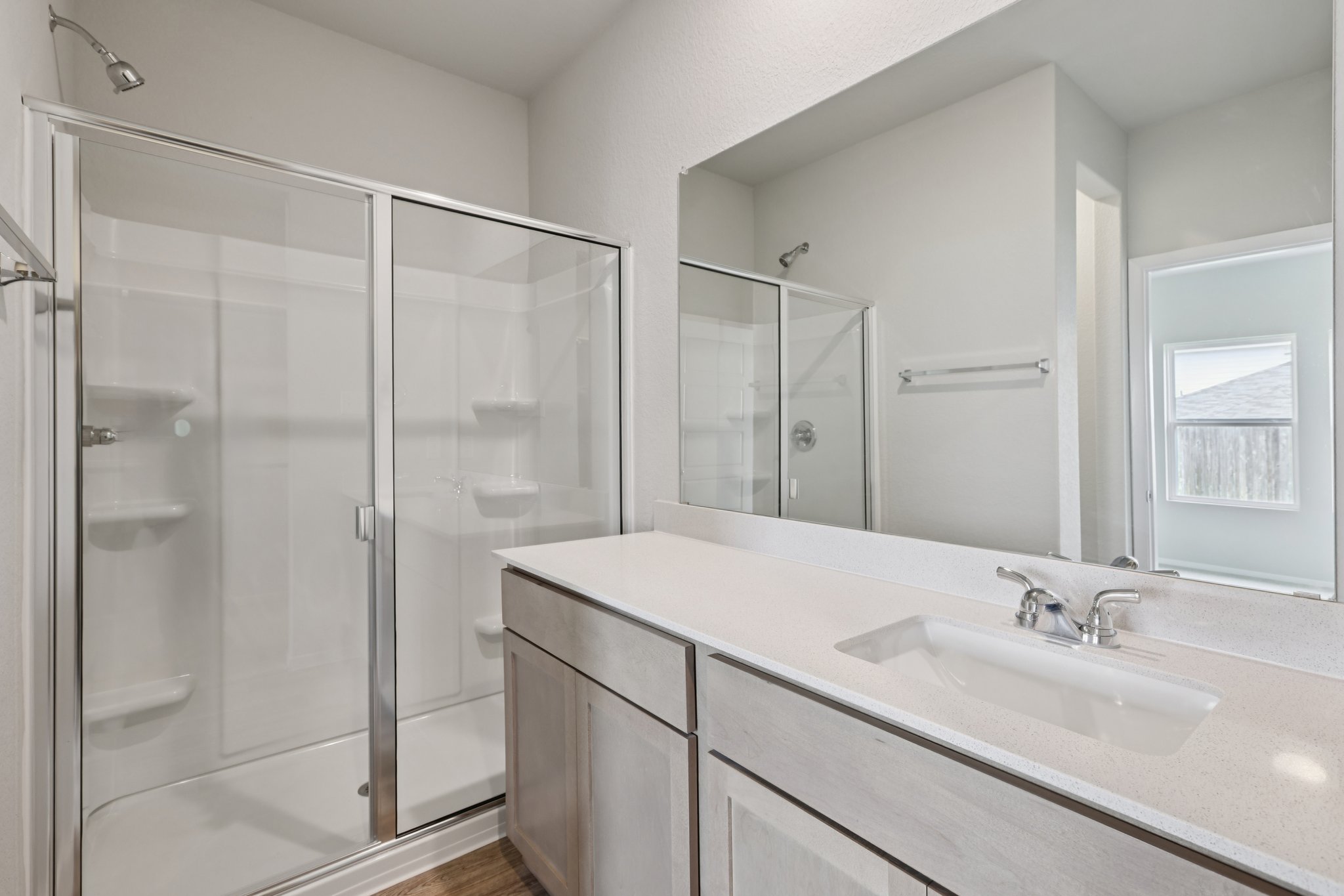 127 Tempest Trail Maxwell, TX 78656 - Photo 15 of 29 a bathroom with a sink and a mirror