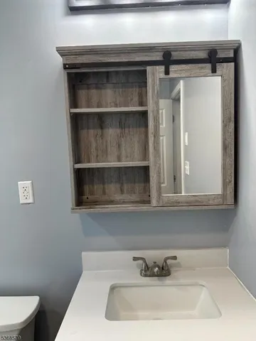 a bathroom with a sink and a toilet