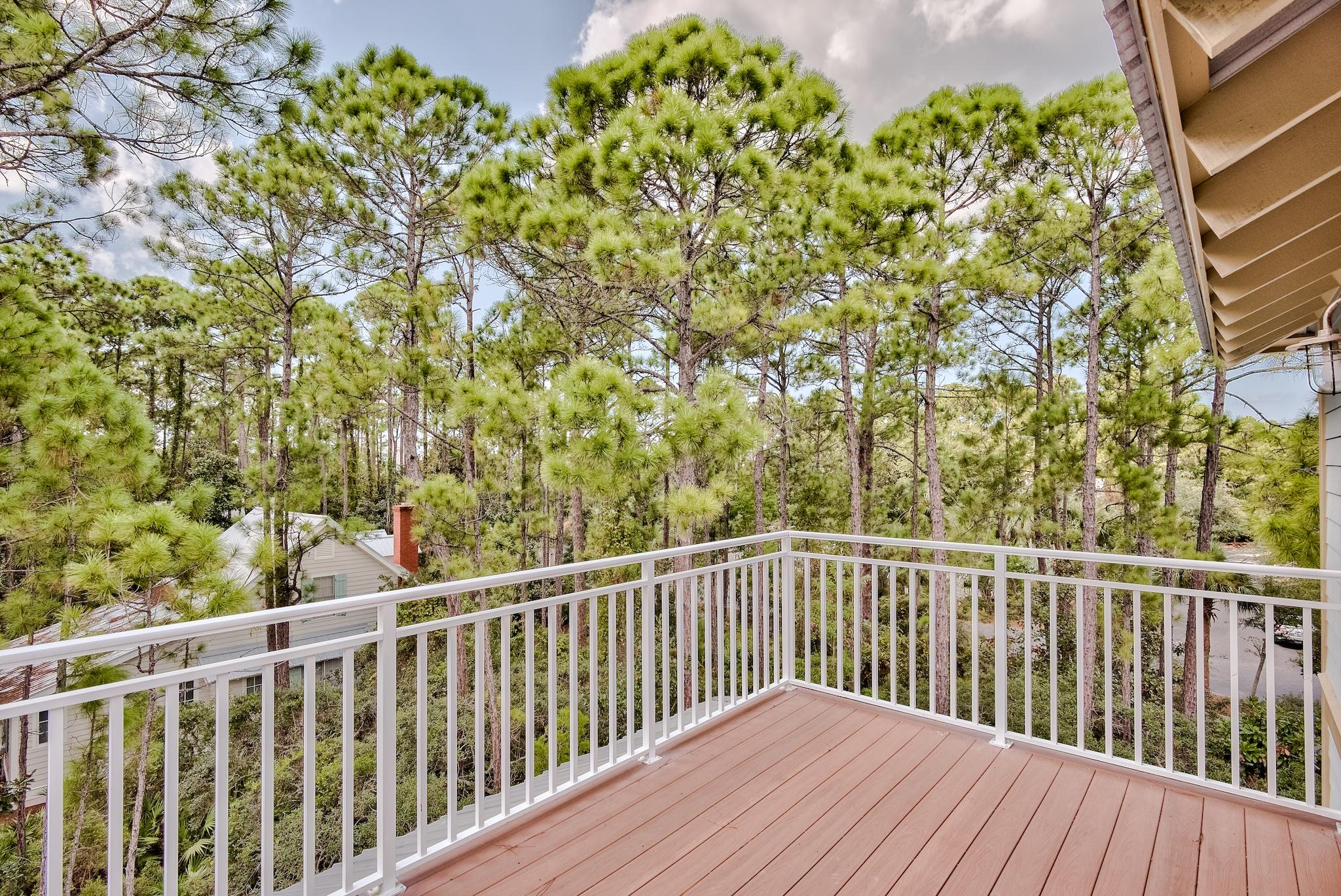 160 North Andalusia Avenue Santa Rosa Beach, FL 32459 - Photo 33 of 61 a view of a balcony with wooden fence