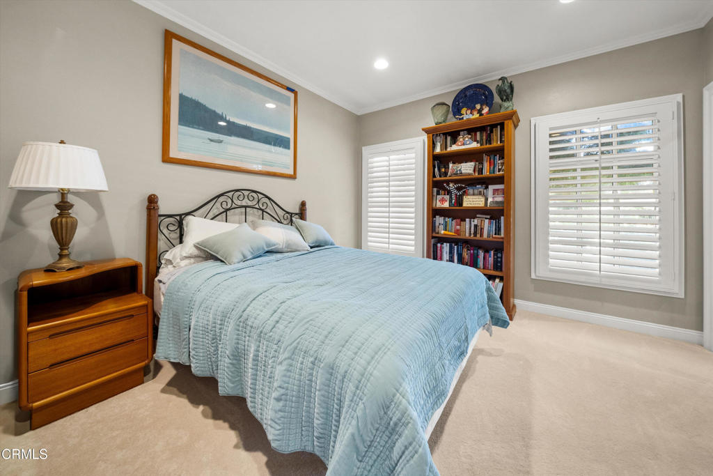 6885 Coyote Canyon Road Somis, CA 93066 - Photo 25 of 35 a bedroom with a bed and a cabinets