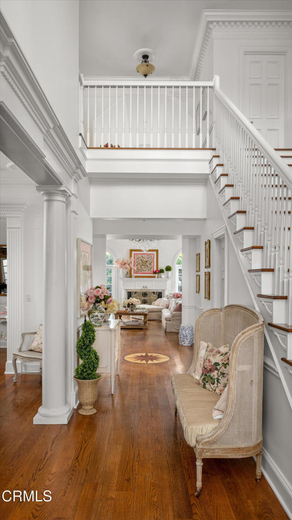 6885 Coyote Canyon Road Somis, CA 93066 - Photo 6 of 35 a living room with furniture and a chandelier