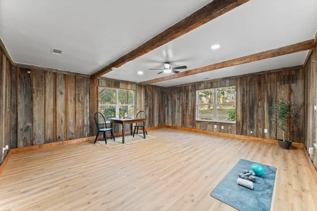 wooden floor in an empty room