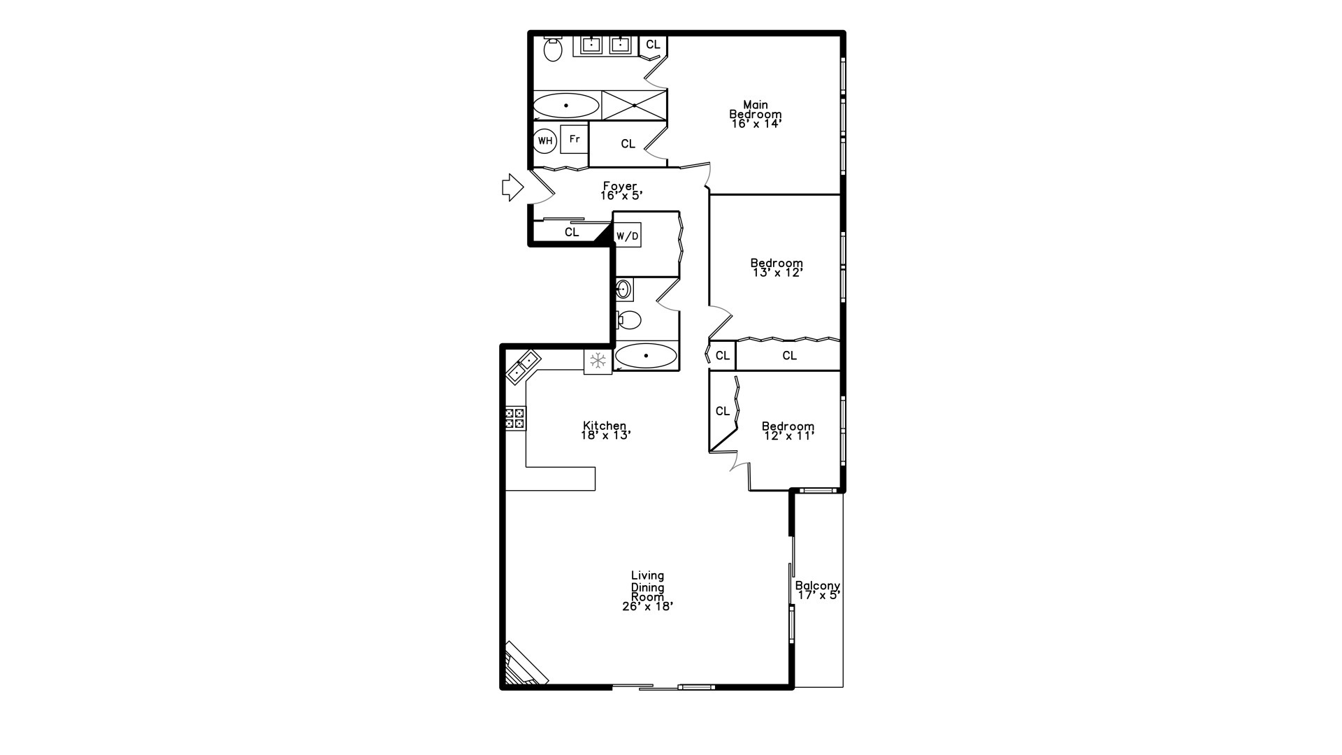 Undisclosed Address Chicago, IL 60645 - Photo 18 of 18 a picture of a floor plan