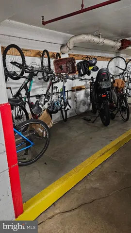 a view of a building and a street