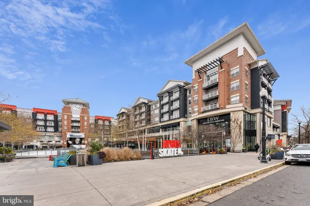 a front view of a building with street view