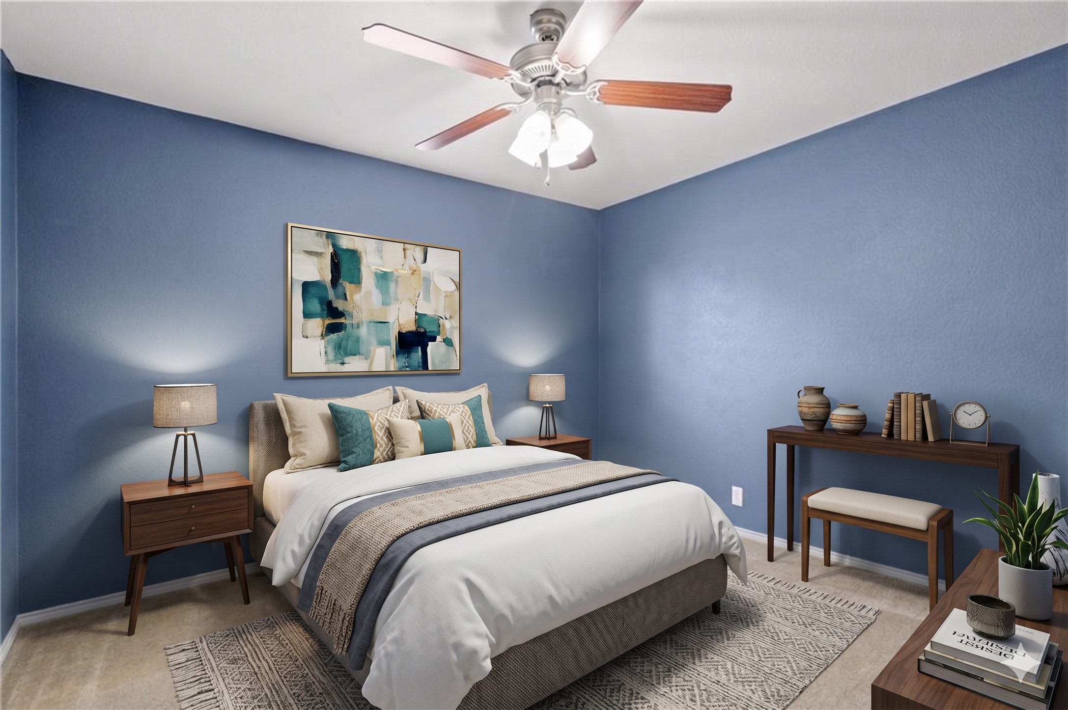 20224 Merlin Falcon Trail Pflugerville, TX 78660 - Photo 5 of 40 Comfortable bedroom with soft lighting and a quiet atmosphere for restful nights.