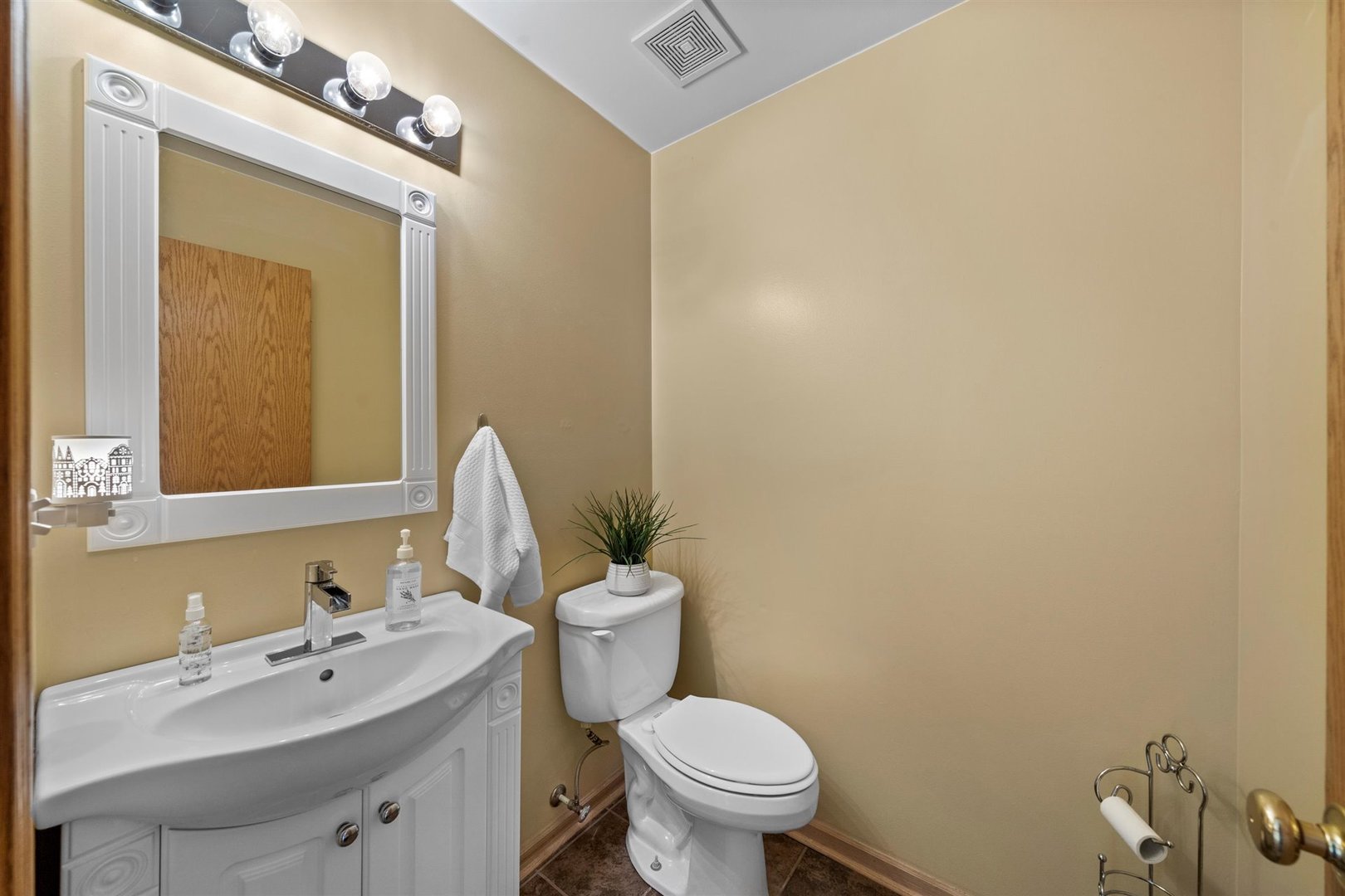 2431 Roxbury Lane Montgomery, IL 60538 - Photo 7 of 13 a bathroom with a sink mirror and toilet