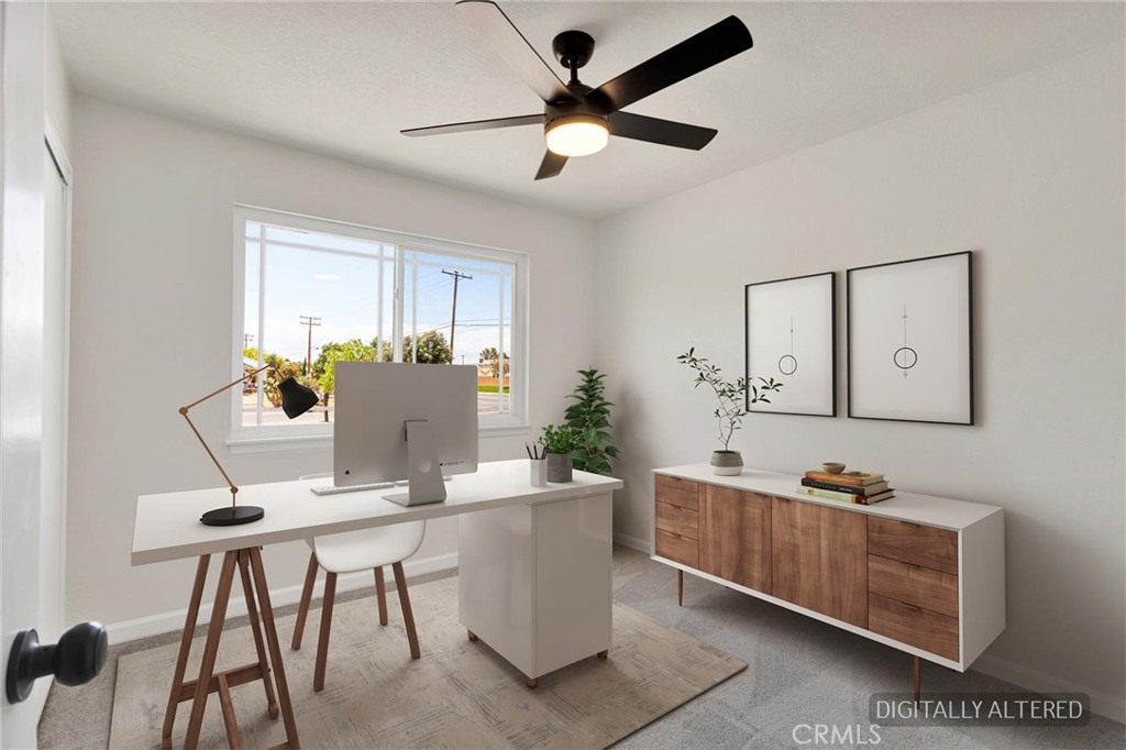21985 Maumee Road Apple Valley, CA 92308 - Photo 13 of 28 Bedroom 1 (Disclaimer: Some images have been digitally enhanced with virtual staging to illustrate potential room layouts and furnishings. Actual property condition and features may vary. Buyer to verify all information independently).