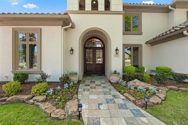 a front view of a house