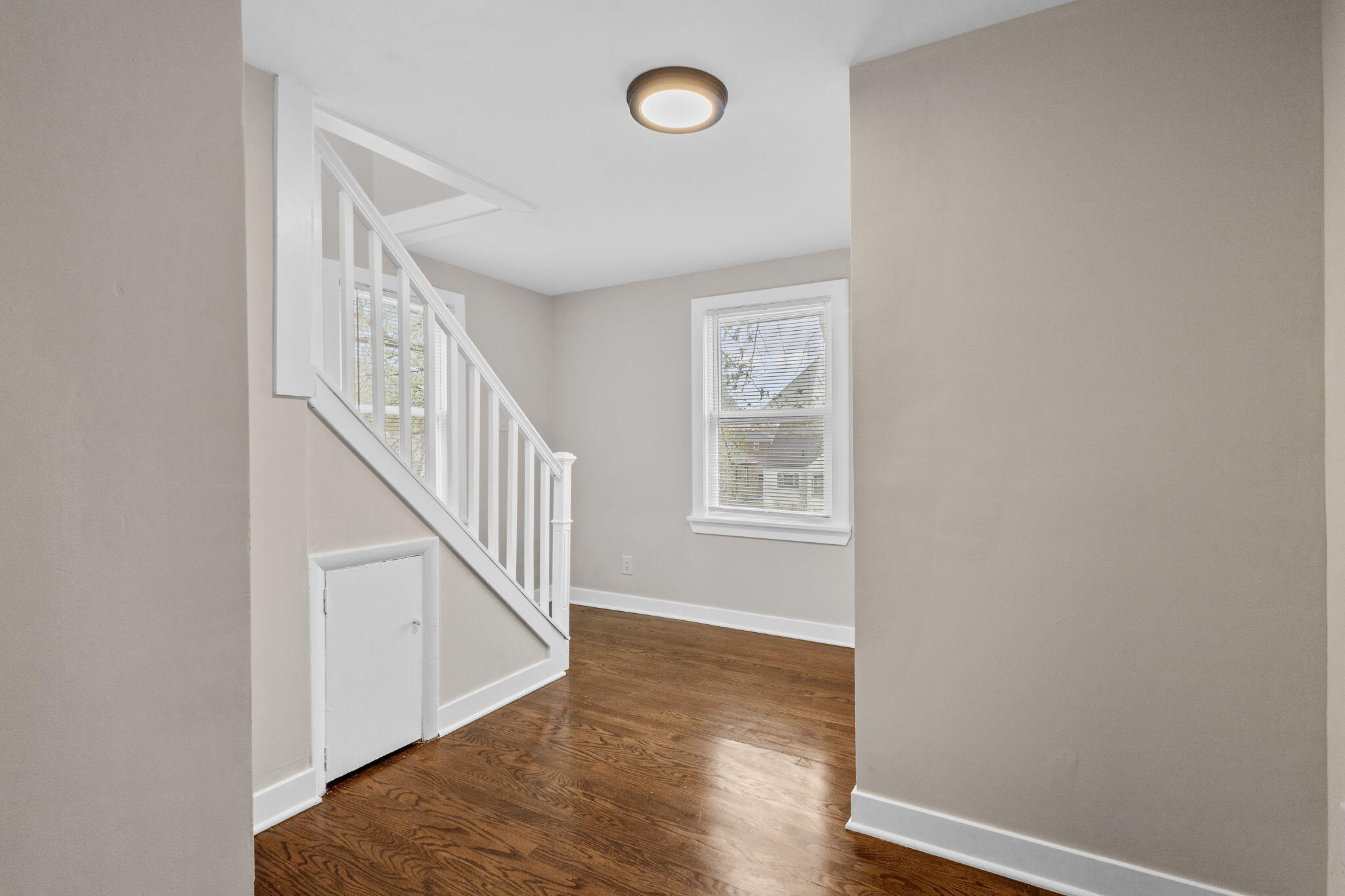 4680 Harrison Street Gary, IN 46408 - Photo 12 of 26 a view of entryway with wooden floor