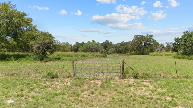 a view of lake with green space