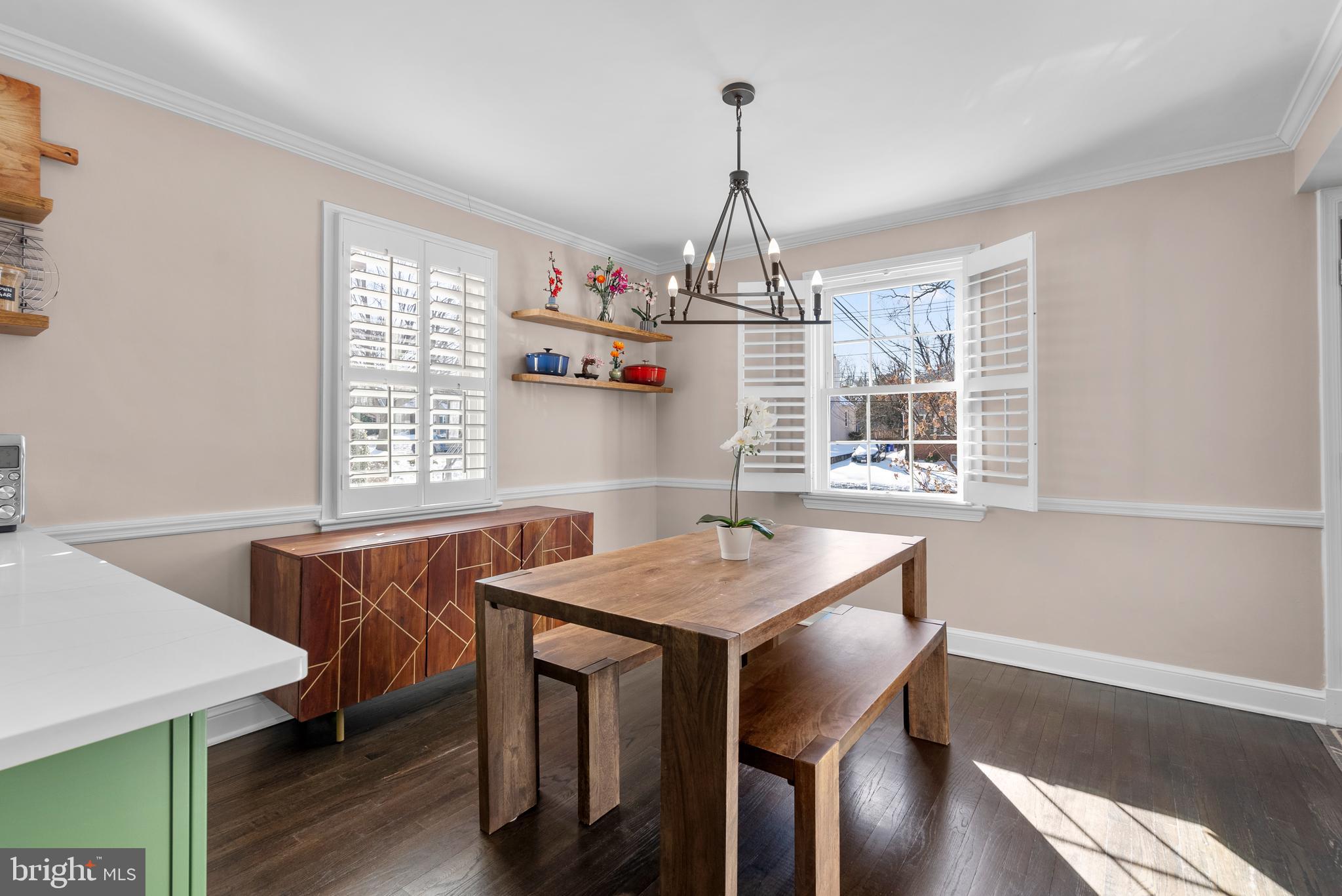 707 Forest Glen Road Silver Spring, MD 20901 - Photo 10 of 48 a view of a dining room with furniture window and wooden floor