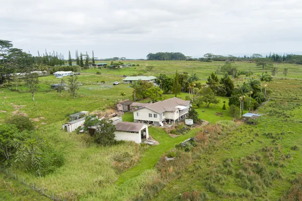 a garden with lake view
