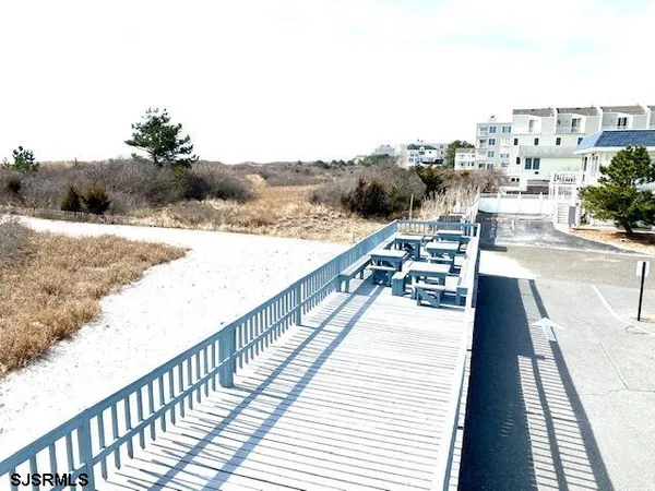 a view of balcony with seating space