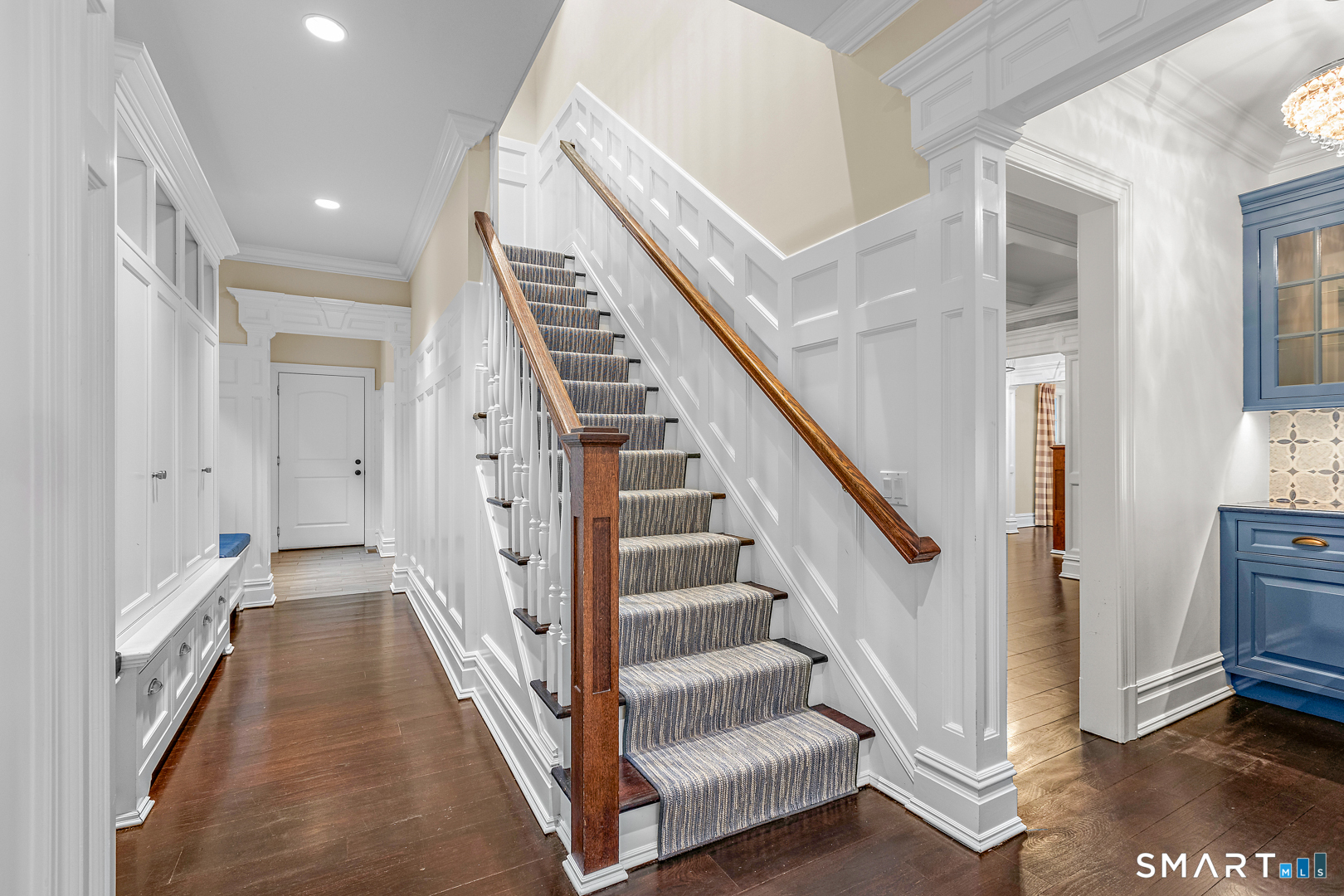 93 Mansfield Avenue Darien, CT 06820 - Photo 10 of 30 Back stair / Mudroom