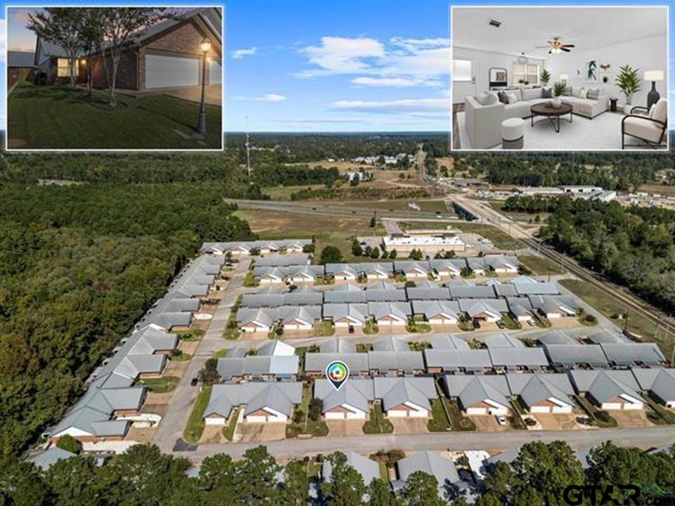 1807 Paverstone Lane Longview, TX 75605 - Photo 36 of 37 an aerial view of residential houses with outdoor space
