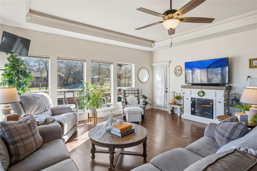 5262 Rio Vista Malakoff, TX 75148 - Photo 6 of 29 a living room with fireplace furniture and a large window